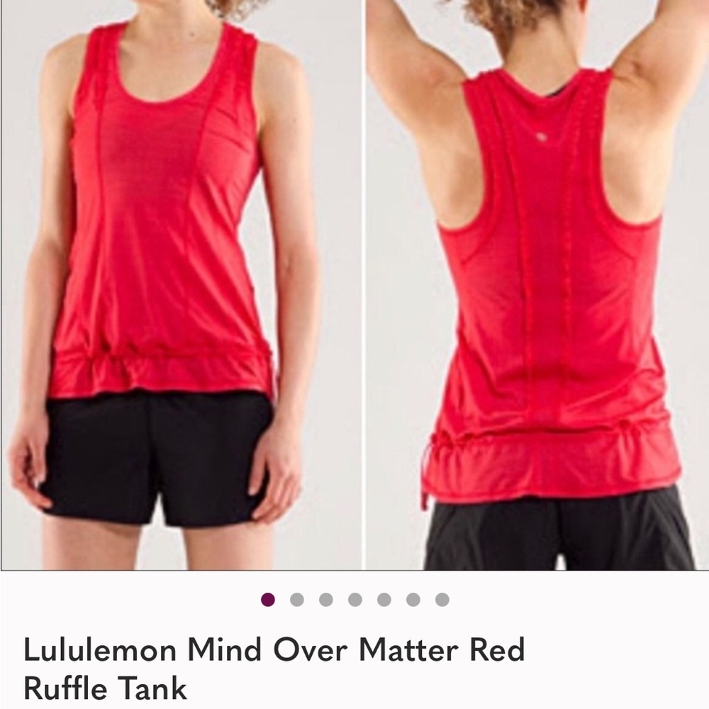 lululemon athletica Vibrant Red Tank Top